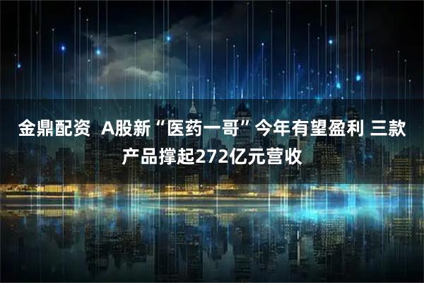 金鼎配资  A股新“医药一哥”今年有望盈利 三款产品撑起272亿元营收