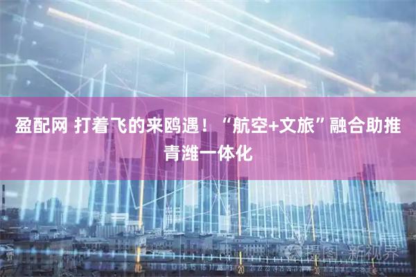 盈配网 打着飞的来鸥遇！“航空+文旅”融合助推青潍一体化