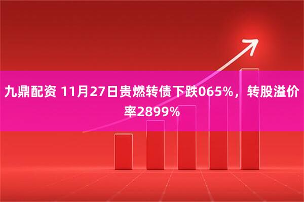 九鼎配资 11月27日贵燃转债下跌065%，转股溢价率2899%